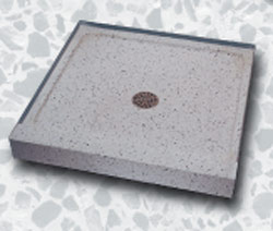 Shower Bases in terrazzo colors of your choice.
